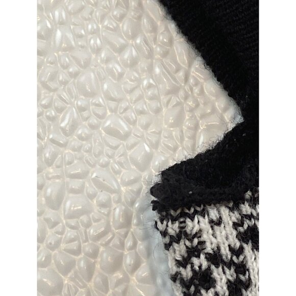London Times Womens P Med  Black White Ombre Speckled Short Pullover Knit Dress - Picture 14 of 15